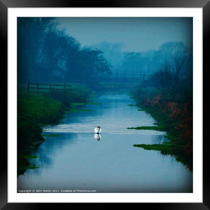 Moment of Serenity  Framed Mounted Print by John Martin