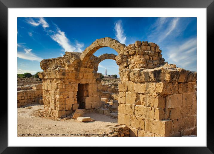 Archaeological Ruins in Paphos Framed Mounted Print by Jonathan Moulton