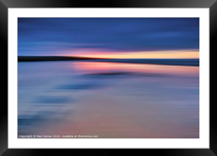 Sunset at Freshwater West Framed Mounted Print by Paul James