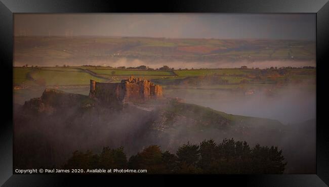 Carreg Cennen Castle Framed Print by Paul James