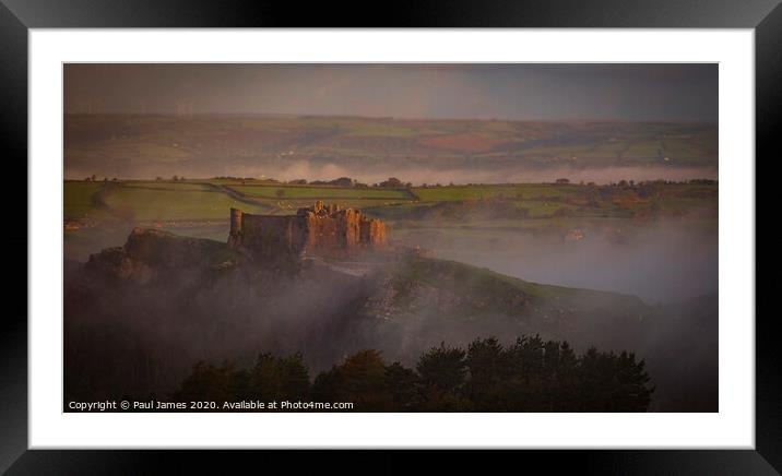 Carreg Cennen Castle Framed Mounted Print by Paul James