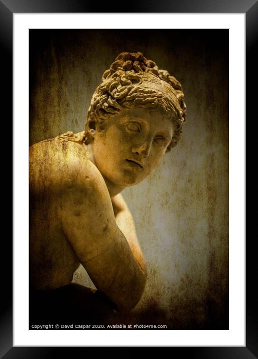 Aphrodite Framed Mounted Print by David Caspar
