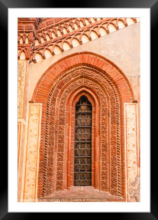 window of gothic style Framed Mounted Print by daniele mattioda
