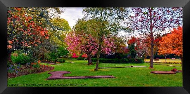 Spring in Lowther Gardens Framed Print by Michele Davis