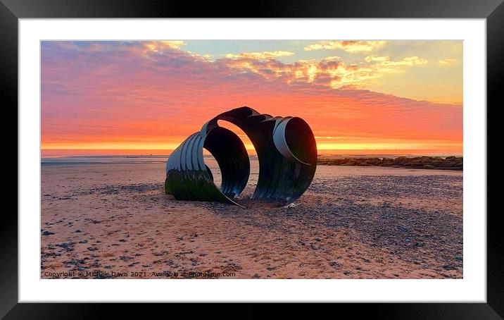 Mary's Shell Sunset Framed Mounted Print by Michele Davis