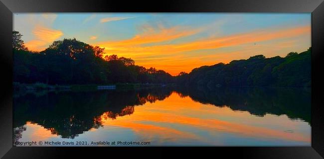 Yarrow Valley Sunset Framed Print by Michele Davis