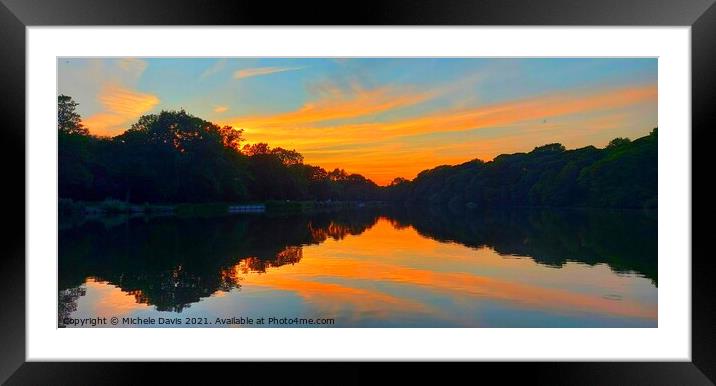 Yarrow Valley Sunset Framed Mounted Print by Michele Davis