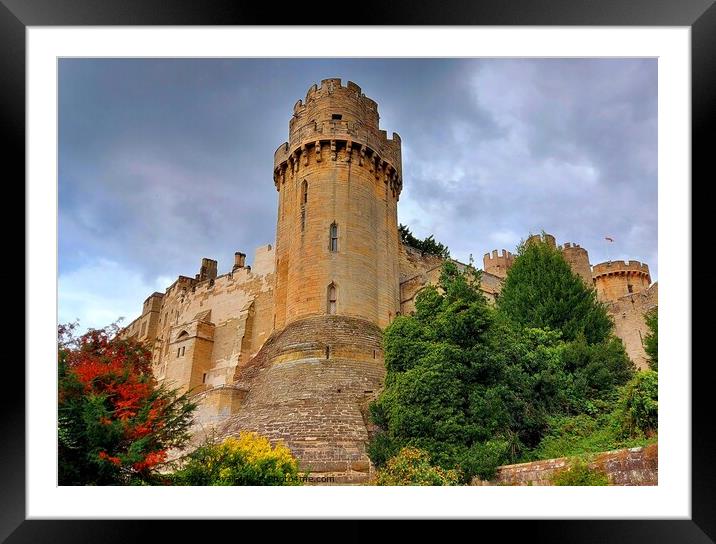 Warwick Castle Framed Mounted Print by Michele Davis