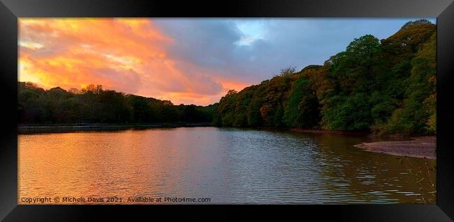 Yarrow Valley Sunset Framed Print by Michele Davis