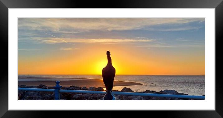 Morecambe Bay Sunset Framed Mounted Print by Michele Davis