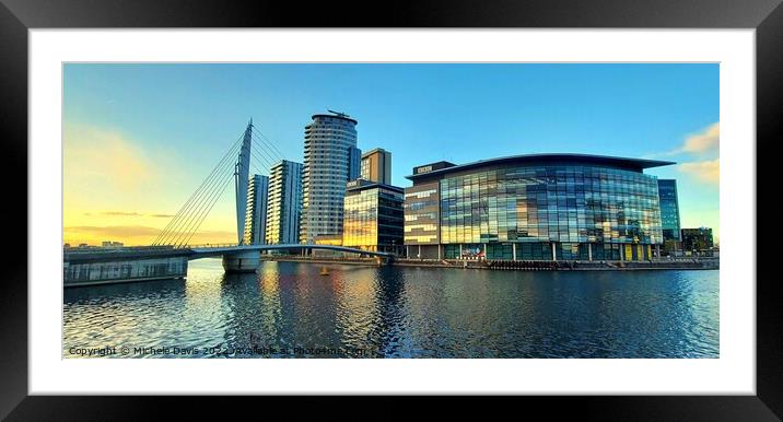Media City, Salford Quays Framed Mounted Print by Michele Davis