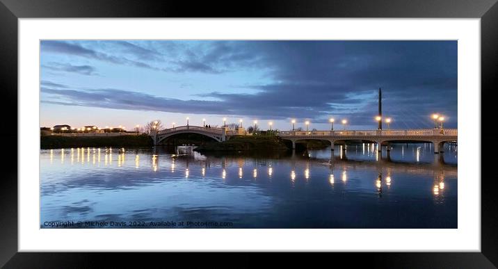 Venetian Bridge Southport, Twilight Framed Mounted Print by Michele Davis