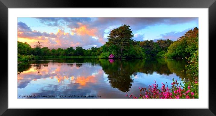 Cuerden Valley Park Reflections Framed Mounted Print by Michele Davis
