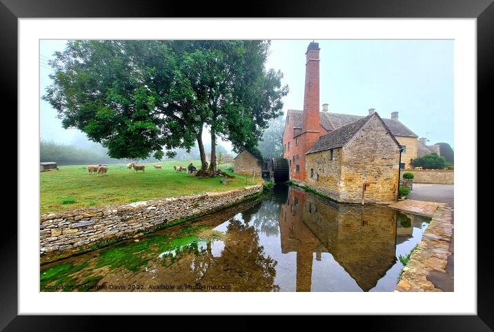 The Old Mill, Lower Slaughter Framed Mounted Print by Michele Davis