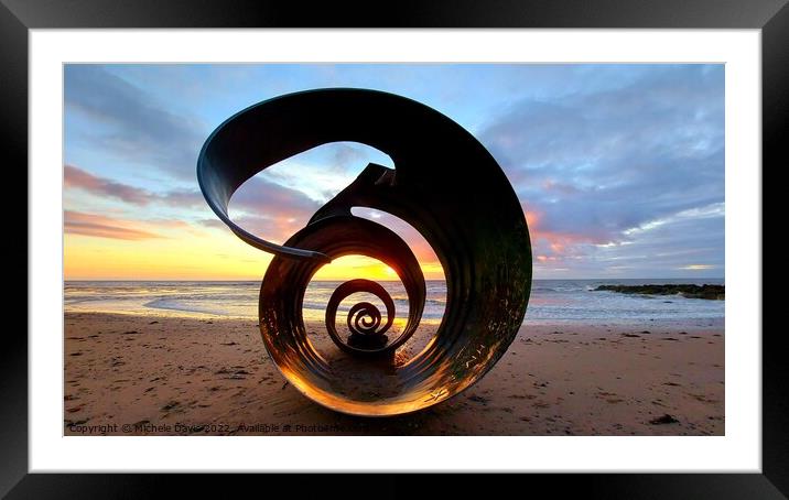 Mary's Shell Sunset Framed Mounted Print by Michele Davis