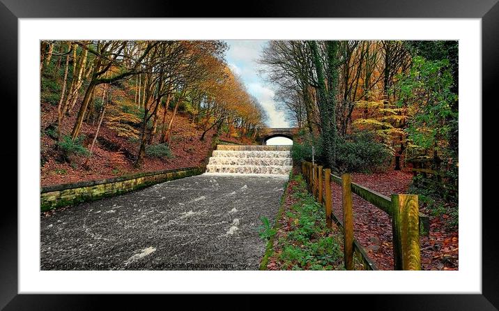 Yarrow Reservoir Overflow, Rivington Framed Mounted Print by Michele Davis