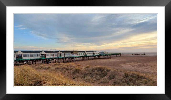St Anne's Pier and Dunes Framed Mounted Print by Michele Davis
