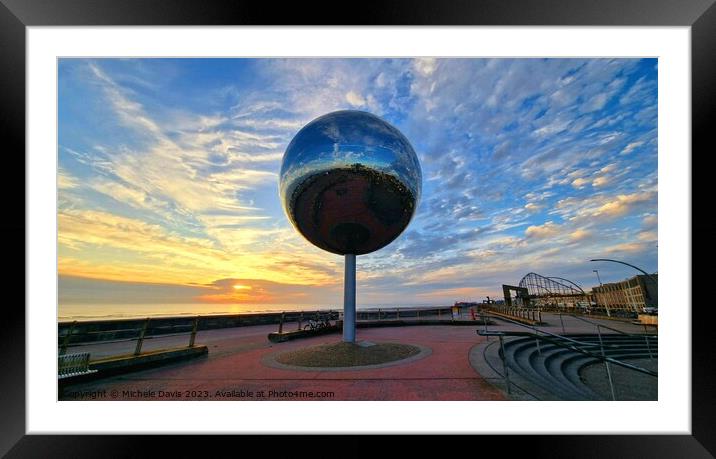 Mirror Ball, Blackpool Framed Mounted Print by Michele Davis