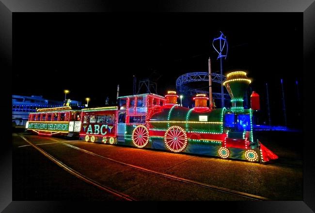 Blackpool Illuminated Tram  Framed Print by Michele Davis