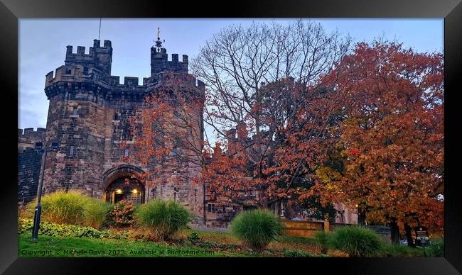 Lancaster Castle Autumn Framed Print by Michele Davis
