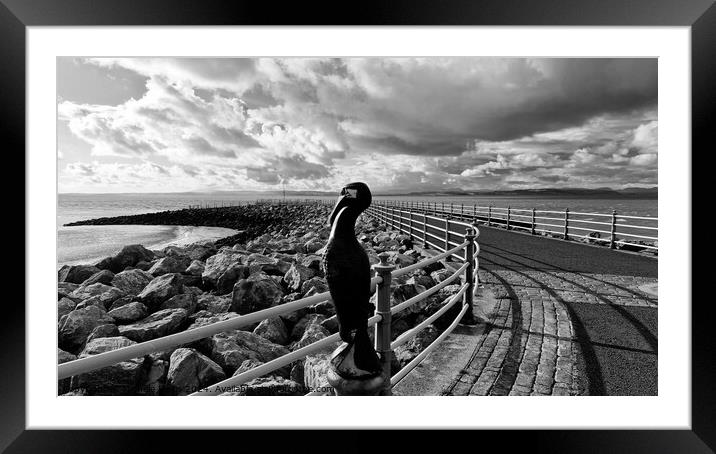 Morecambe Stone Jetty Framed Mounted Print by Michele Davis