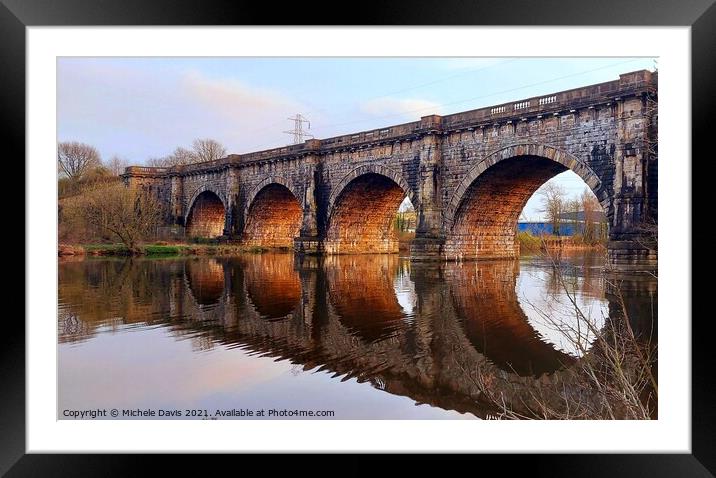 Lune Aqueduct, Lancaster Framed Mounted Print by Michele Davis