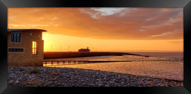 Morecambe Sunset Framed Print by Michele Davis