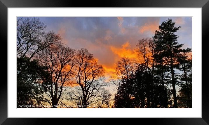 Sky cloud Framed Mounted Print by Steve Wayne