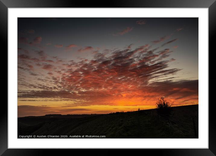 Westbury Sunrise Framed Mounted Print by Austen O'Hanlon