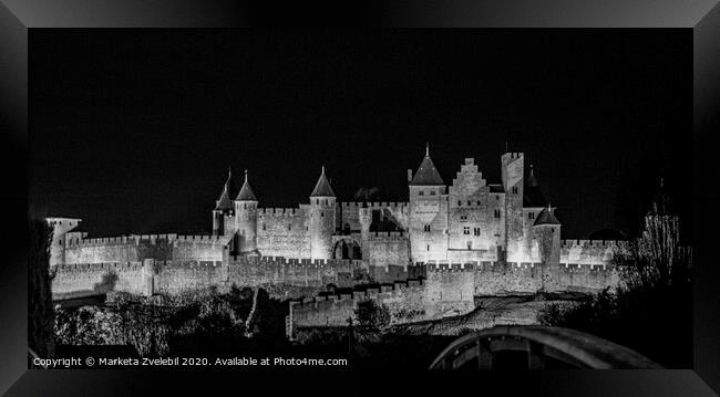 Carcassonne Castle City Framed Print by Marketa Zvelebil