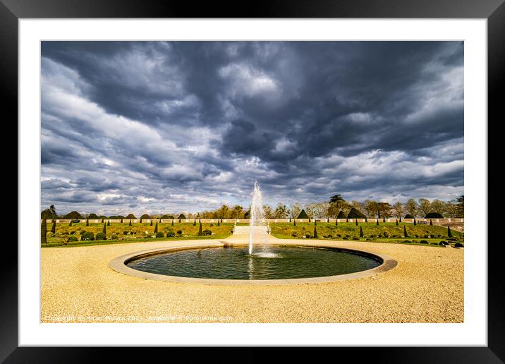 Fountain Hampton Court Palace Framed Mounted Print by Hiran Perera