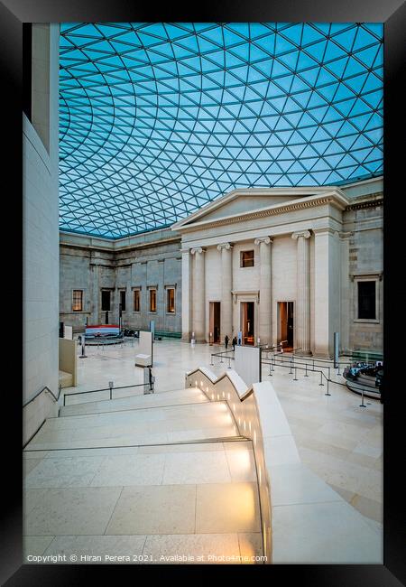 The Great Court, British Museum, London Framed Print by Hiran Perera