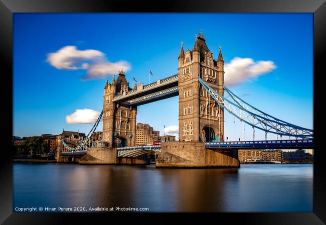 Tower Bridge and the Thames Framed Print by Hiran Perera