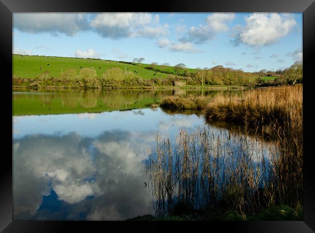 Never Estuary, Welsh Reflections Framed Print by Alexandra Rutherford