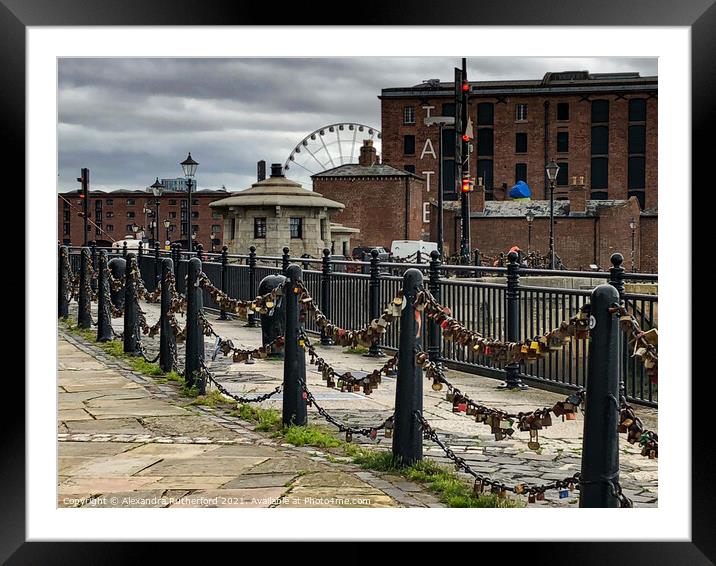 Albert Dock, Liverpool   Framed Mounted Print by Alexandra Rutherford