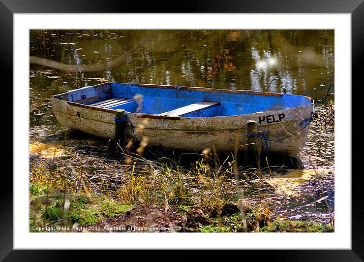 The old Boat Framed Mounted Print by Mal Taylor Photography