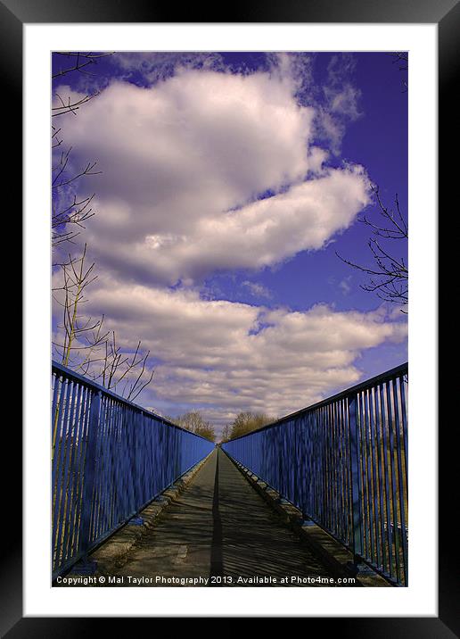 THRU TO THE BLUE Framed Mounted Print by Mal Taylor Photography