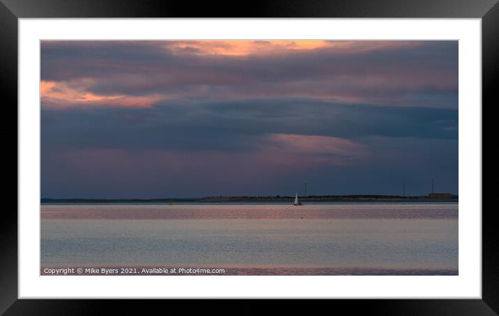 Tranquil Voyage on the Moray Firth Framed Mounted Print by Mike Byers