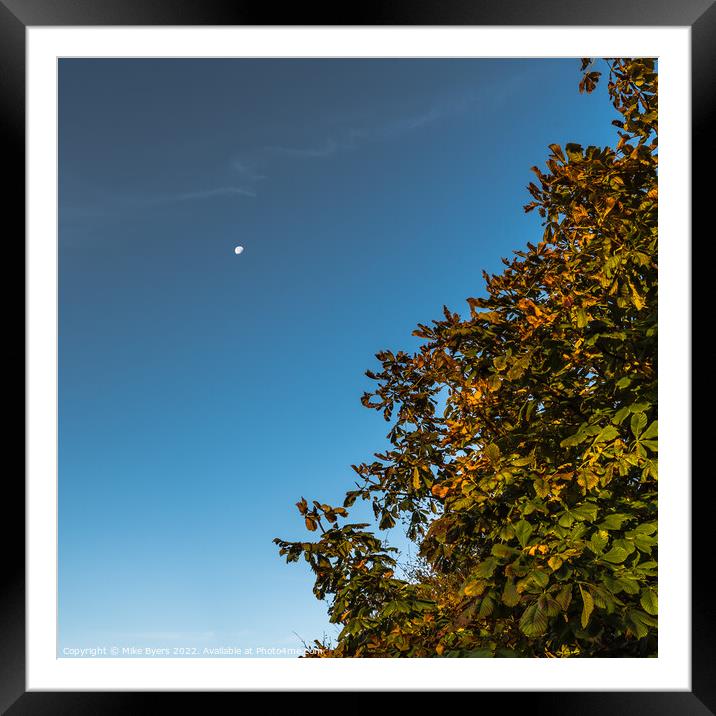 Enchanting Autumnal Moonlight Framed Mounted Print by Mike Byers