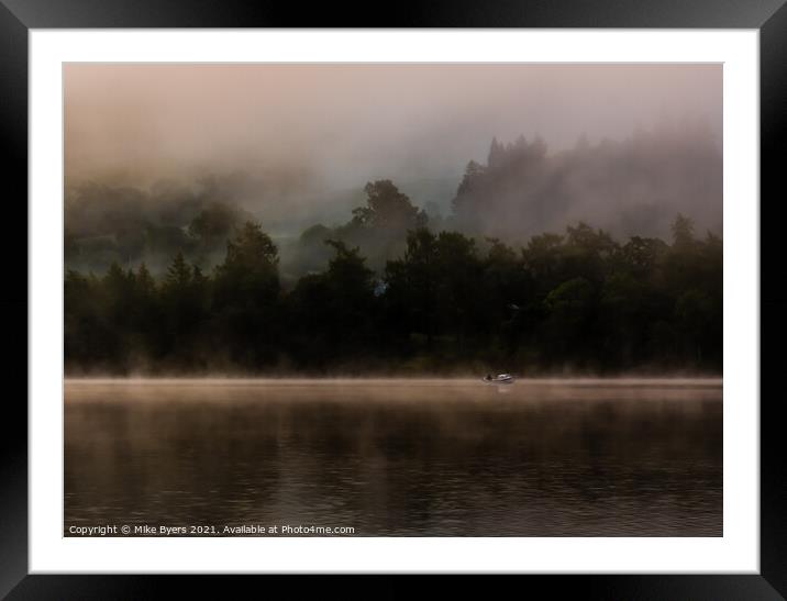 "Ethereal Symphony on Loch Awe" Framed Mounted Print by Mike Byers