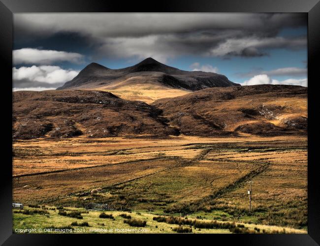 Cul Mor Assynt From Inchnadamph West Sutherland Sc Framed Print by OBT imaging