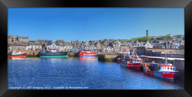Macduff Harbour Banffshire Scotland Framed Print by OBT imaging