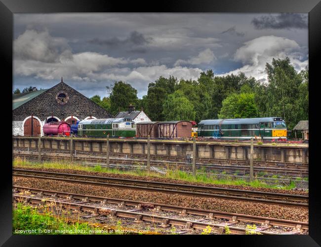 Aviemore Strathspey Railway Sidings & Engine Shed 1898 Framed Print by OBT imaging