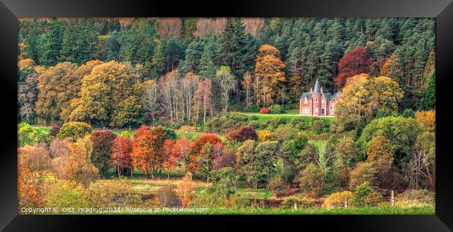 Autumn Fairy Tale Highland Retreat Scotland Framed Print by OBT imaging