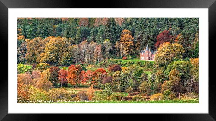 Autumn Fairy Tale Highland Retreat Scotland Framed Mounted Print by OBT imaging