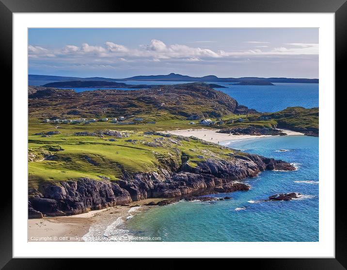 Achmelvich Bay Beaches Assynt Highland Scotland Framed Mounted Print by OBT imaging