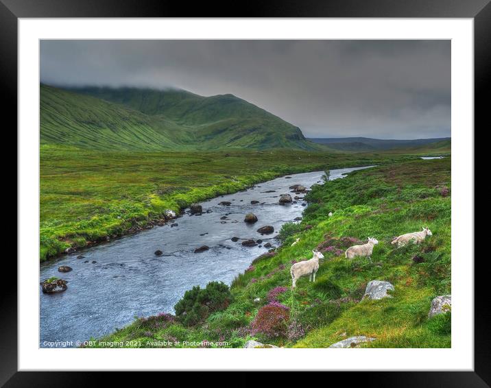 Strath Dionard North West Scotland NC500 Road To Durness Beyond Scourie Framed Mounted Print by OBT imaging