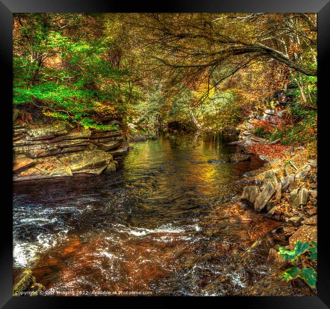 Liquid Gold Glenlivet Highland Scotland Whisky Stream Framed Print by OBT imaging