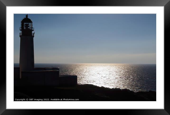 Rua Reidh Lighhouse Melvaig Wester Ross Scotland Framed Mounted Print by OBT imaging