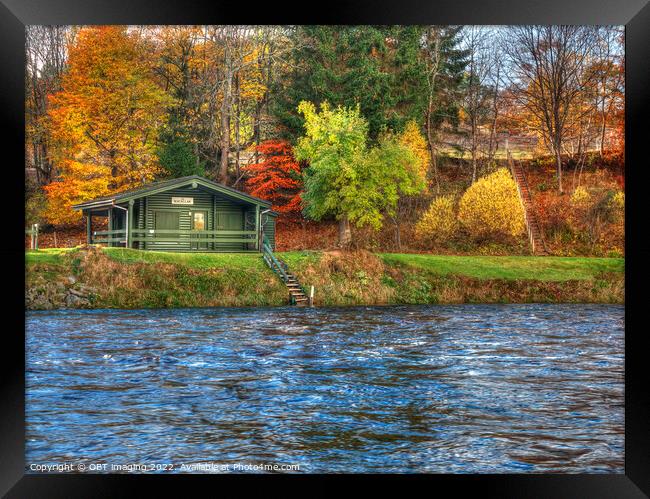 The Great River Spey The Whisky River At Macallan Distillery Framed Print by OBT imaging